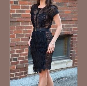 Byron lars corvus fringe dress